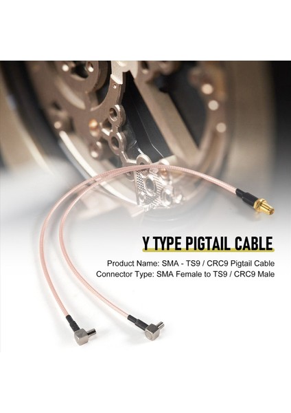 Sma Dişi Tip 2 x Ts9 Erkek / Crc9 Erkek Konnektör Ayırtıcı Birleştirici Pigtail Kablosu Rg 316 30CM Altın (Yurt Dışından) fırsatları