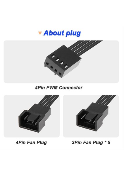 4 Pin Cpu Pwm Fan Kablosu 1 Ila 3 Yolcu Siyah Kneçli Uzatma Kablosu Konektörü 3/4pwm Fan Uzatma Kabloları (Yurt Dışından) modelleri