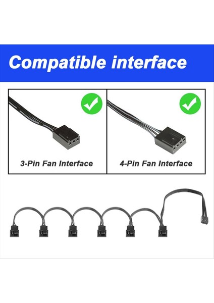 4 Pin Cpu Pwm Fan Kablosu 1 Ila 3 Yolcu Siyah Kneçli Uzatma Kablosu Konektörü 3/4pwm Fan Uzatma Kabloları (Yurt Dışından) fırsatları