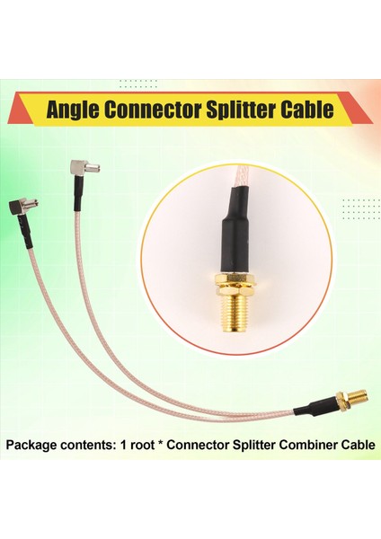 8 Inç Sma Dişi - Y Tip 2 x Ts9 Açılı Erkek Konnektör Ayrıştırıcı Birleştirici Kablosu, Altın ve Gümüş (Yurt Dışından) indirimleri