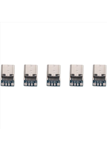 10 Pcs USB 3.1 Tip C Konektörü 14 Pin Deniz Yolculuğu Pcb 180 Dikey Kalkan Usb-C1 (Yurt Dışından)