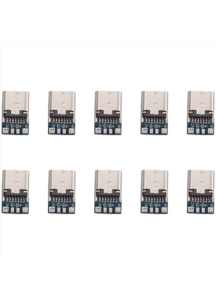 10 Pcs USB 3.1 Tip C Konektörü 14 Pin Deniz Yolculuğu Pcb 180 Dikey Kalkan Usb-C1 (Yurt Dışından) modelleri