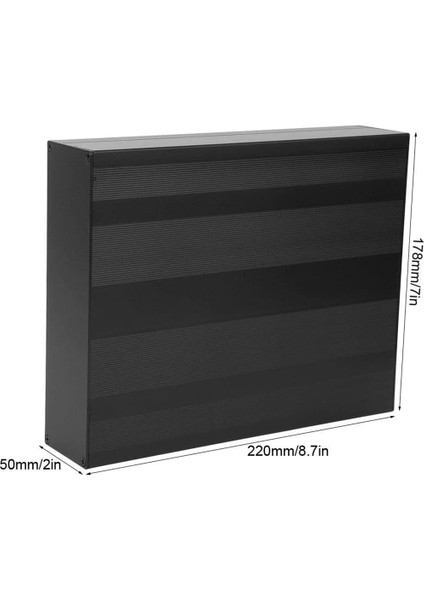 Alüminyum Soğutma Kutusu, Dıy Kutu Projesi, Gök Gürültüsü Koruma Alüminyum Kutusu Için, Dıy Için, 50X178X220MM (Yurt Dışından) fiyatları