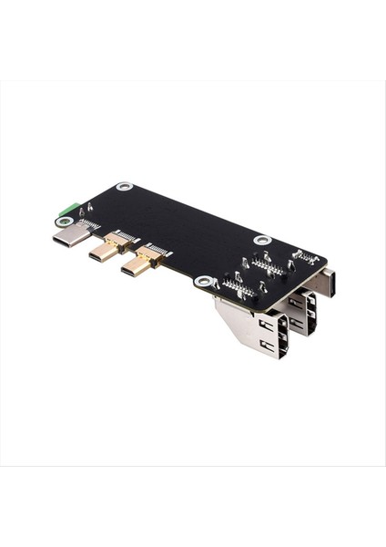 Hdmı-C Çok Fonksiyonlu Adaptörle Uyumlu Mini HDMI Uyumlu Iki Güç Kaynağı Yöntemi Raspberry Pi 5 / 4b Için Çift 4K Çıkışı (Yurt Dışından) modelleri