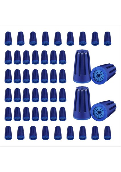 50PCS Su Geçirmez Tel Elektrik Konektörleri, Açık Mühür Elektrik Bükülme Kapakları Kablo Terminali Konnektörü, 22AWG-12AWG (Yurt Dışından)