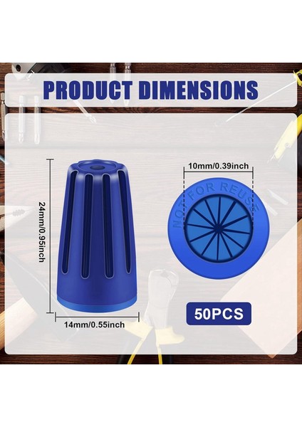 50PCS Su Geçirmez Tel Elektrik Konektörleri, Açık Mühür Elektrik Bükülme Kapakları Kablo Terminali Konnektörü, 22AWG-12AWG (Yurt Dışından) modelleri