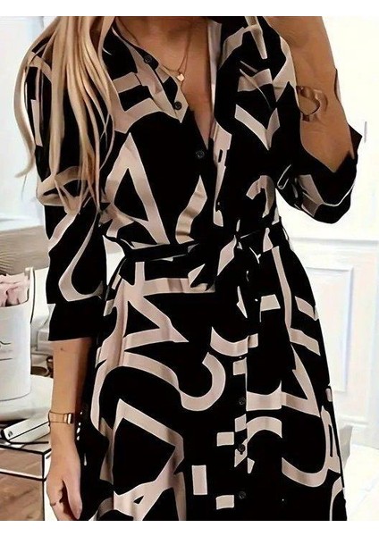 Kadın Uzun Kollu Yakalı Önden Düğmeli Uzun Süprem Elbise fiyatları