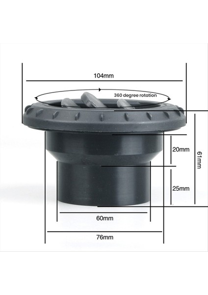 Hava Havalandırma Outlet Dönebilir Hava Isıtıcı Klima Siyah Araba Kamyonu Van Kampçıları Göstergeleri (Yurt Dışından) fırsatları