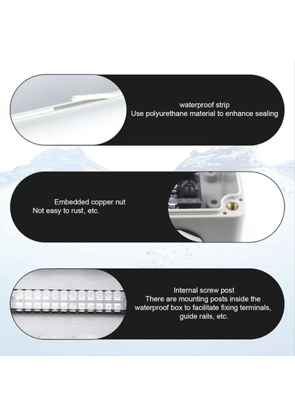 IP66 Su Geçirmez Kavşak Kutusu 2 4&#39;ü 4-8 mm Çap Için Su Geçirmez Elektrik Kutusu (Yurt Dışından) modelleri