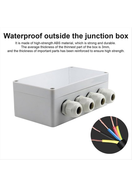 IP66 Su Geçirmez Kavşak Kutusu 2 4&#39;ü 4-8 mm Çap Için Su Geçirmez Elektrik Kutusu (Yurt Dışından) indirimleri