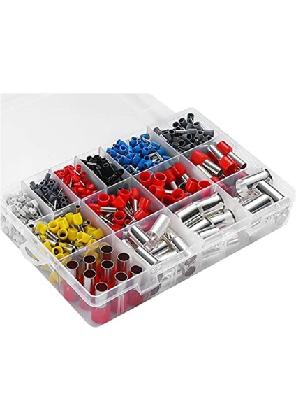 998PCS Tel Ferrule Kiti Bakır Kıvrım Terminalleri Yalıtılmış Pim Kablosu Uç Konektörleri (Yurt Dışından) fiyatları