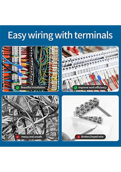 998PCS Tel Ferrule Kiti Bakır Kıvrım Terminalleri Yalıtılmış Pim Kablosu Uç Konektörleri (Yurt Dışından) indirimleri