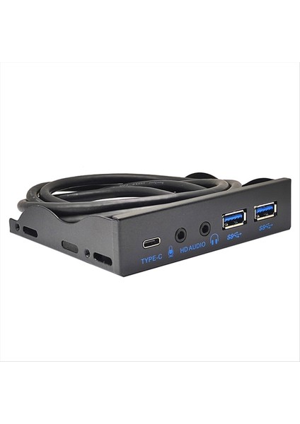 Pc Için USB Ön Panel Usb3.2 Gen2 10GBPS Tip C + 19PIN 2port Usb3.0 Hub + Hd Ses 3.5mm Kulaklık Mikrofonu (Yurt Dışından) indirimleri