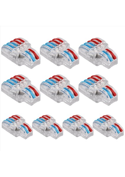 10 Pcs Terminal Bağlantısı Kelepçe Seti, Tel Konektör, Hızlı Kompakt Kablo Konnektörü NC-422 Şeffaf (Yurt Dışından) modelleri