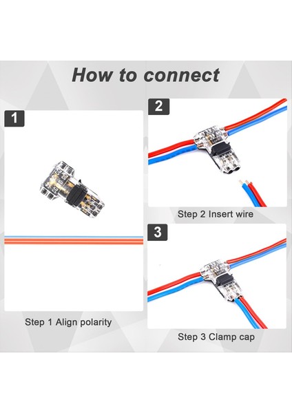 30 Adet Düşük Voltajlı Tel Konektörler, Takılabilir LED Tel Konektörleri 3 ve 2 Pin Yollu Konektörler LED Şerit Konektörleri (Yurt Dışından) fiyatları