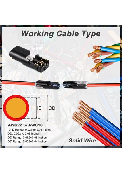 30 Adet Düşük Voltajlı Tel Konektörler, Takılabilir LED Tel Konektörleri 3 ve 2 Pin Yollu Konektörler LED Şerit Konektörleri (Yurt Dışından) modelleri