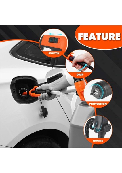 Gaz, Su, Derv Için Taşınabilir Pil Pompası - Kolay Kullanım Elektrik Sifon Transfer Pompası (Yurt Dışından) fırsatları