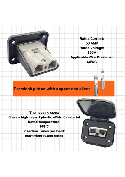 50 Amper Pil Hızlı Bağlantı/bağlantısı Bağlantı Keshesi Montaj Panelini Arabalar, Bisikletler, Atv Vinçleri, Asansörler Için Kapak (Yurt Dışından) fırsatları