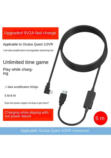 5gbps Güçsüz Seri Kablo 5m Şarj Kablosu Usb3.2 Gen2, Pico 4 Için Quest 2 Kablosu Vr Kulaklık Için C Tipi (Yurt Dışından) fırsatları