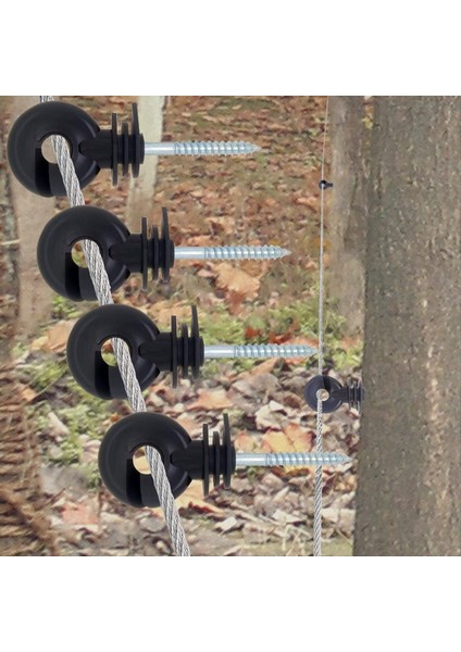 Elektrikli Çit Izolatör Vidalı Izolatör Çit Halkası Post Ahşap Post Izolatör Izolatör Soket Aracı, 100 Pcs, B, B (Yurt Dışından) fırsatları