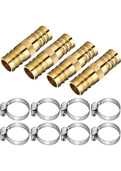 12 Adet Hortum Onarım Konnektörleri Claps Pirinç Bahçe Hortumu Onarım Kiti Takılan Su Hortumu Onarım Kiti Katı Dişi Hortum (Yurt Dışından)