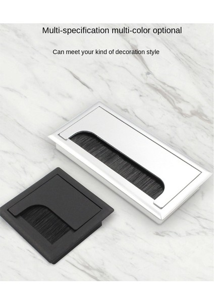 80X80 Ofis Masası Diş Pox Bilgisayar Tablo Telli Deliği Kapak Iplik Deliği Kare Fırça Kapak Plakası Gümüş 80X80 (Yurt Dışından) indirimleri