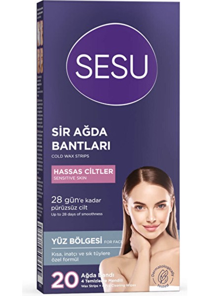 Yüz Ağda Bandı Hassas Ciltler 20'li (4 Adet) fiyatları