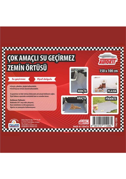 Çok Amaçlı Su Geçirmez Zemin Örtüsü 150X100 cm (2 Adet) fiyatları