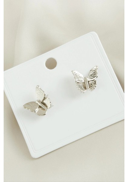 Kelebek Yeni Sezon Metal Küpe