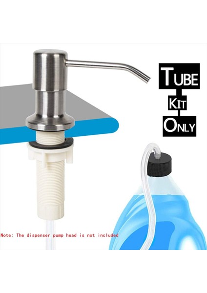 Sabun Dispenser Uzatma Tüpü Kiti 45INÇ Çek Valfi Ile, Küçük Şişeyi Tekrar Doldurmanıza Gerek Yok (Yurt Dışından) indirimleri