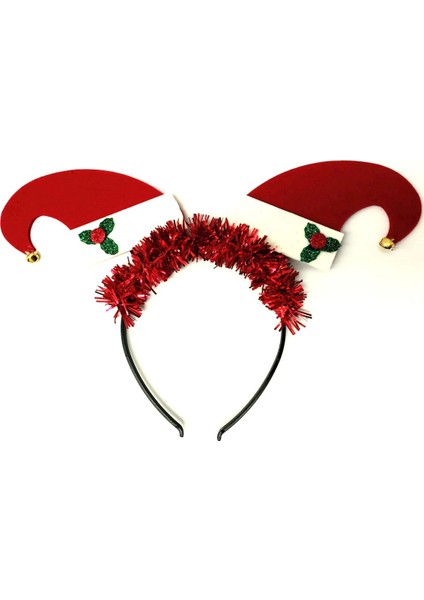 Kırmızı Noel Şapkası ve Taci, Sevimli ve Şık Aksesuar Seçeneği