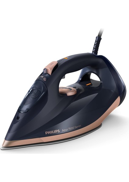 7500 Serisi Buharlı Ütü, 3200W, 55G/DK Sürekli Buhar, Steamglide Elite Taban, 260G Şok Buhar