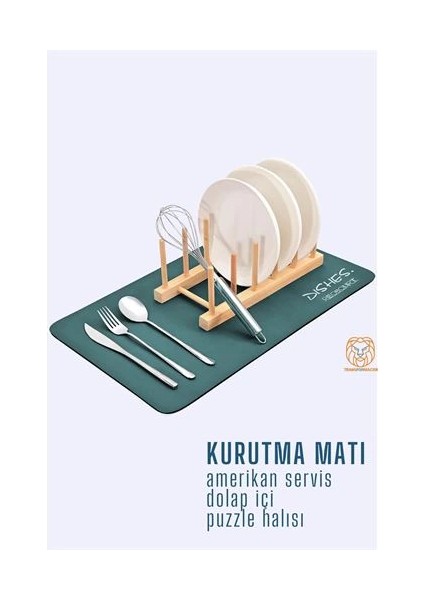 Bfs Bulaşık Durulama Kurutma Matı Süzücü Emici D.reohouri Design