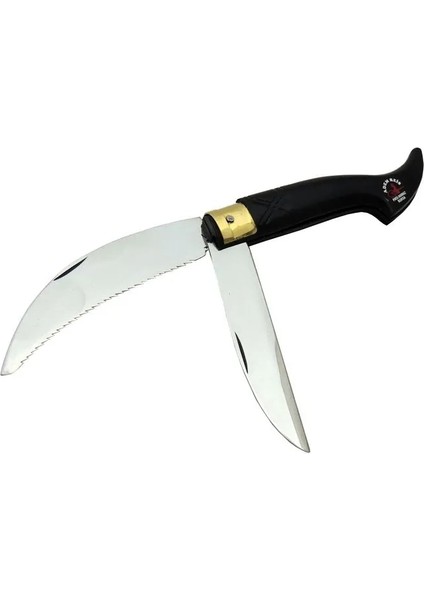 Eco Lounge Tosya Büyük Çiftli Testereli Bıçkı Çakı 24 cm - Plastik Saplı, Manuel