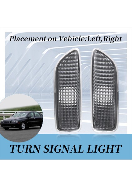 1paır Araç Yan Işaretçi Işığı 30722641 Volvo S60 V70 S80 (Yurt Dışından) modelleri