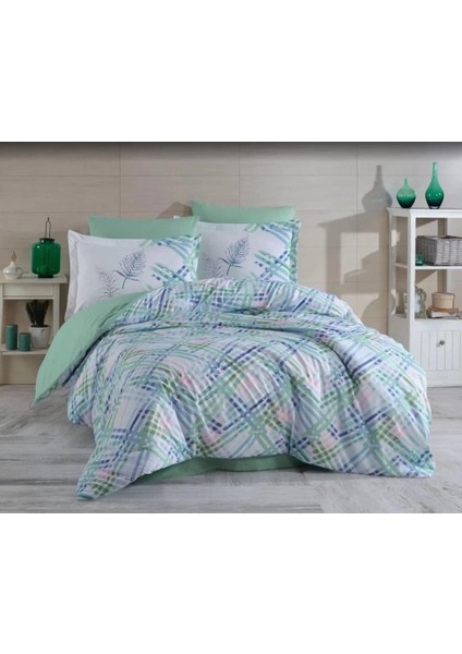 Hobby Çift Kişilik Ranforce Nevresim Takımı Irma Aqua