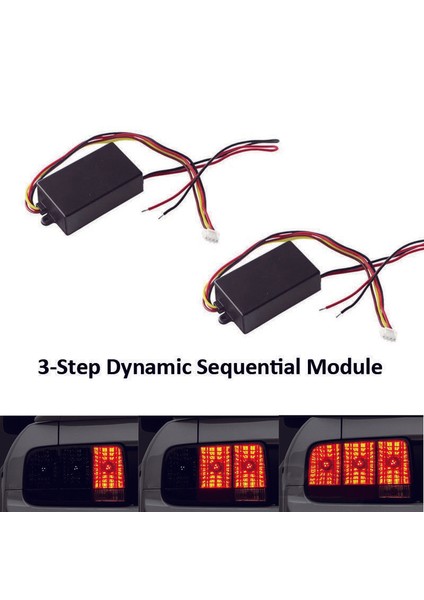 Araba Dönüş Sinyali Işığı 3 Adım Sıralı Kovalamaca Flaş Modülü Kutuları (Yurt Dışından) fiyatları
