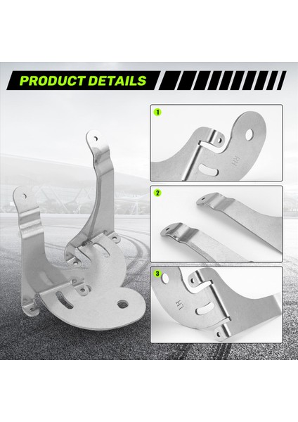 Paslanmaz Çelik Araba Ön Izgara Spot Işık Sabitleme Braketi For-Bmw Mini R50 R52 R53 2001-2007 (Yurt Dışından) indirimleri