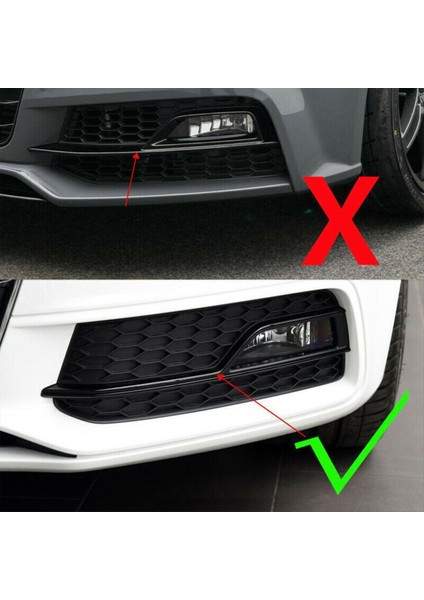 Sağ Krom Araba Ön Tampon Foğuk Fog Kapağı Petek Izgara Izgara Kapağı Audi S5 S5 S-Lines 2013-2016 (Yurt Dışından) indirimleri