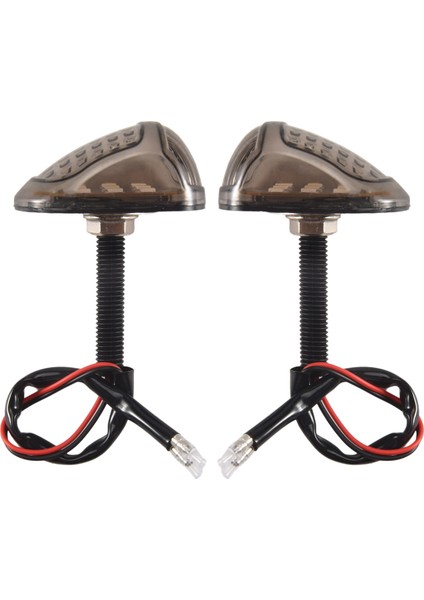 12V Sarı Aydınlatma Motosiklet Göstergeleri Yanıp Söner 9 LED Motosiklet Bir Çift Piranha Işık Flaşör Dönüş Sinyal Işığı (Yurt Dışından)