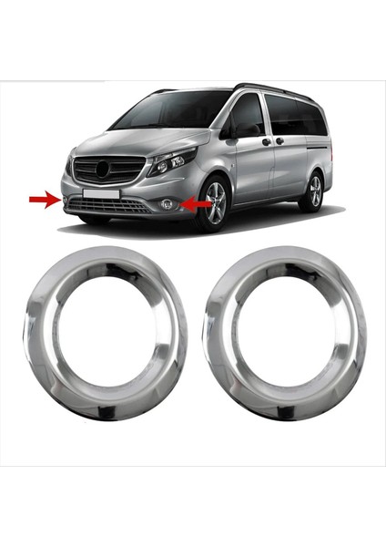 Mercedes-Benz Vito W447 2014-2020 Krom Sis Farkı Kapağı (Yurt Dışından) modelleri