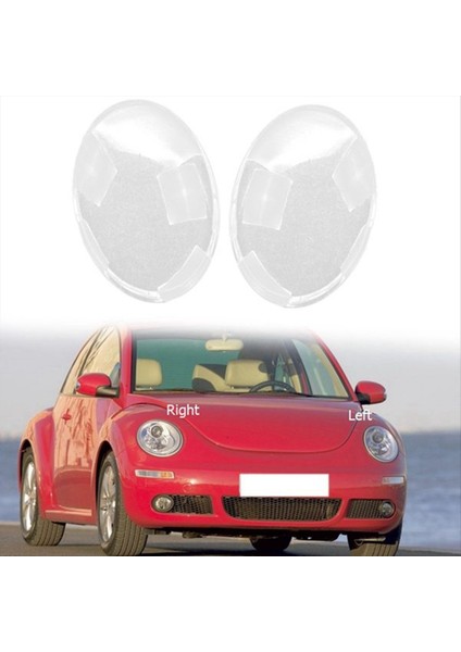 1 Çift Far Abajur Şeffaf Lens Kapak Volkswagen Beetle Için Far Kabuğu 2006-2012 (Yurt Dışından) modelleri