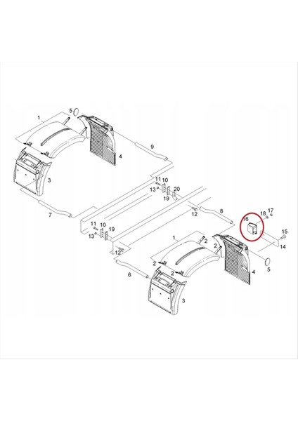 Man 2 Pcs Tga Tgs Tgx Araba Durma Lamba Kapağı Çamurluk Işık Uzatma Gövde Braketi 81664400189 (Yurt Dışından) fiyatları
