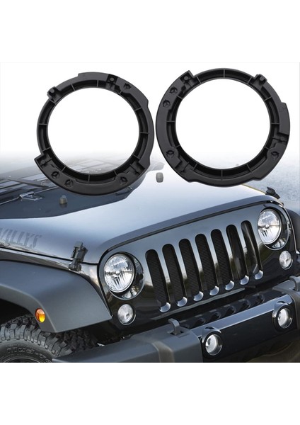 Jeep Wrangler Far Metal Halkası ile 7 Inç Yuvarlak Far (Yurt Dışından) fiyatları