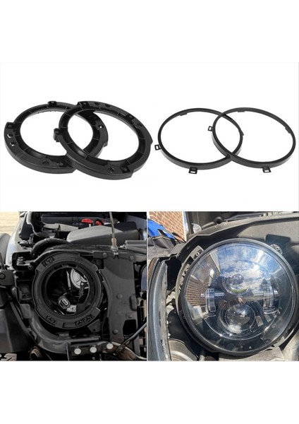 Jeep Wrangler Far Metal Halkası ile 7 Inç Yuvarlak Far (Yurt Dışından) modelleri