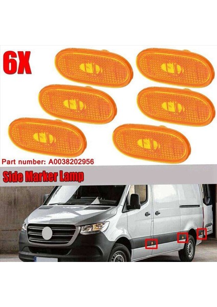 Mercedes-Benz Sprinter Için 12X Araç Yan Işaretli Lambalar W906 2006-2018 A0038202956 Yan Çamurluk Sinyal Koşulları Işıkları (Yurt Dışından) fiyatları