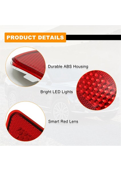 Arka Tampon Reflektör Işık Kapağı 57010720AC 57010721AC Jeep Grand Cherokee Pusula Dodge Yolculuk Aksesuarları (Yurt Dışından) indirimleri