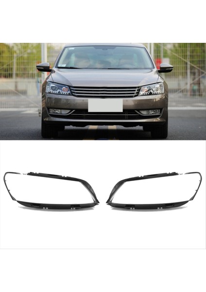 Araba Ön Far Kapağı Abajur Lambası Lamba Far Farlar Lens Kapağı Vw Passat 2011-2015 Sol (Yurt Dışından) modelleri