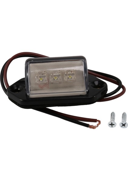 4x 12/24V 3 LED Plaka Etiketi Hafif Tekne Rv Kamyon Römork Iç Step Lamba (Yurt Dışından) fiyatları