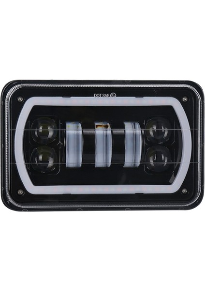 4x6 Inç LED Kafa Işık Lambası Drl Far Kristali Berrak Hi-Lo Işın Drl Işığı Jeep Wrangler Kamyonu (Yurt Dışından) fiyatları